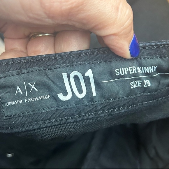 A/X Armani Exchange j01 Black Skinny Jeans - Picture 4 of 7